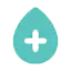 water drop with plus sign icon
